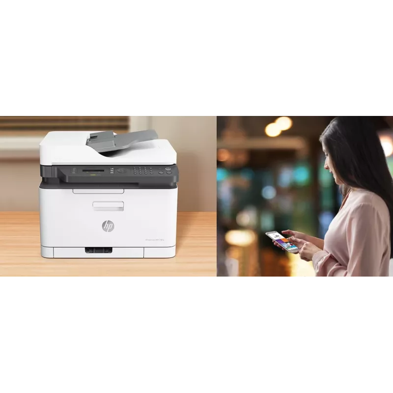 HP Color Laser MFP 179fnw, Laser, Farbdruck, 600 x 600 DPI, A4, Direktdruck, Schwarz, Weiß