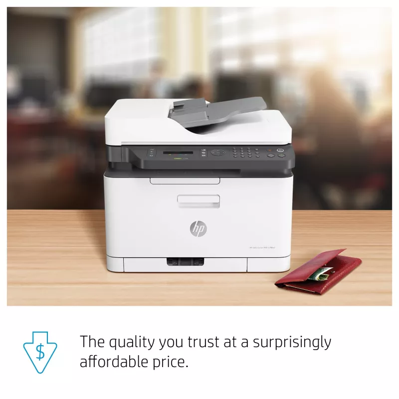 HP Color Laser MFP 179fnw, Laser, Farbdruck, 600 x 600 DPI, A4, Direktdruck, Schwarz, Weiß
