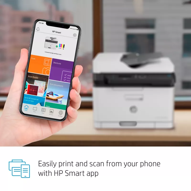 HP Color Laser MFP 179fnw, Laser, Farbdruck, 600 x 600 DPI, A4, Direktdruck, Schwarz, Weiß