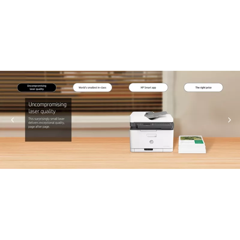 HP Color Laser MFP 179fnw, Laser, Farbdruck, 600 x 600 DPI, A4, Direktdruck, Schwarz, Weiß