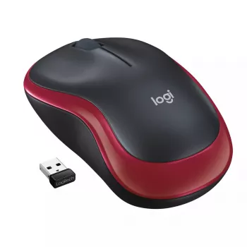 Maus Logitech M185 Wireless Rot