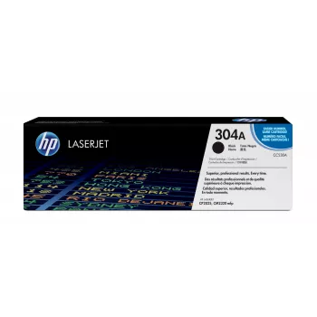 HP 304A schwarze Original LaserJet-Tonerkartusche, 3500 Seiten, Schwarz, 1 Stk.