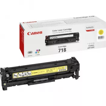 Canon CRG-718 Y Tonerkartusche 1 Stück Original Gelb