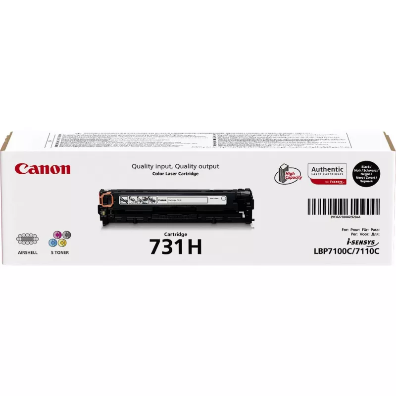 Canon 731H (6273B002) Tonerkartusche, 2400 Seiten, schwarz