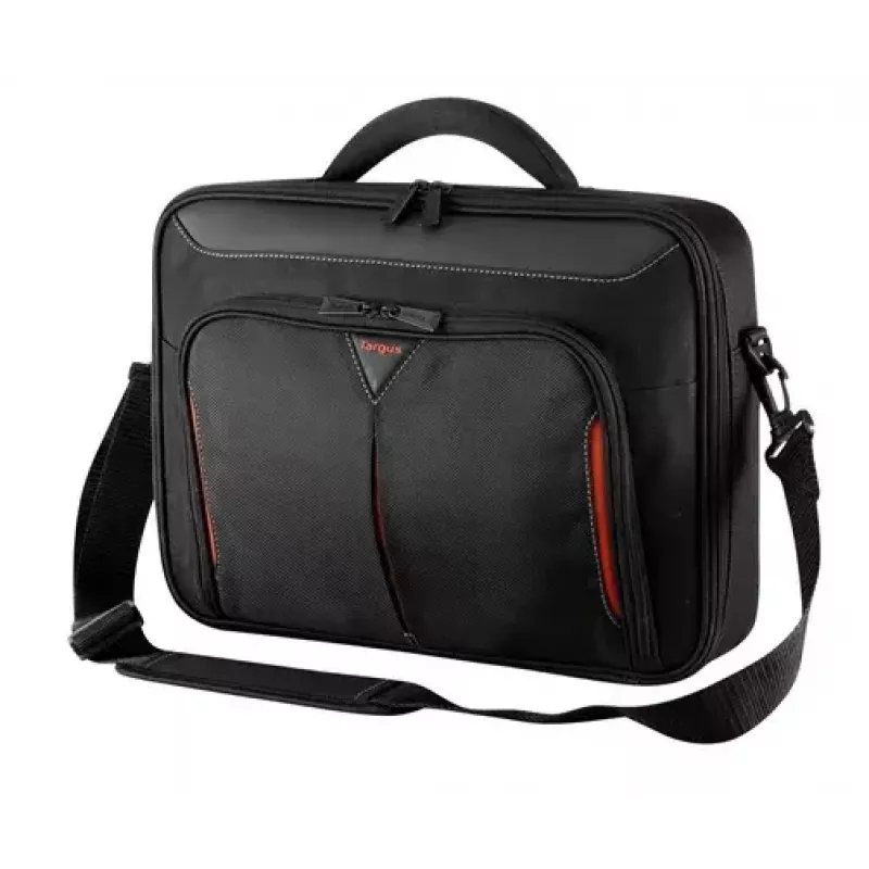 Targus Classic+ 18 Zoll Clamshell Laptoptasche, Schwarz/Rot CN418EU