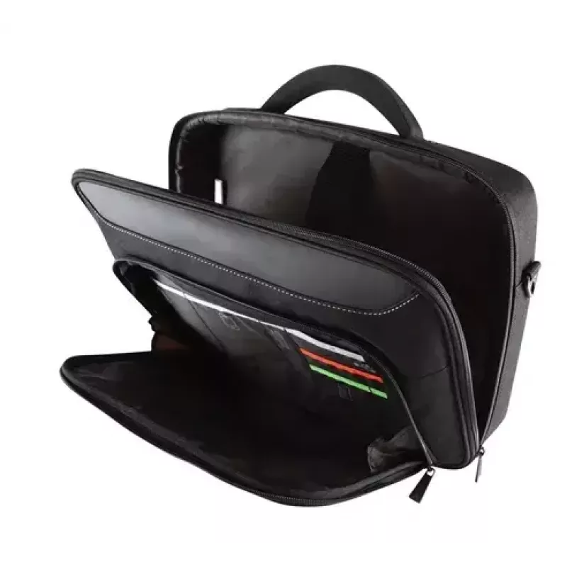 Targus Classic+ 18 Zoll Clamshell Laptoptasche, Schwarz/Rot CN418EU