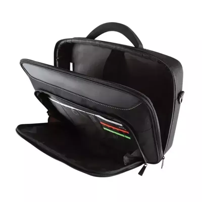 Targus Classic+ 18 Zoll Clamshell Laptoptasche, Schwarz/Rot CN418EU