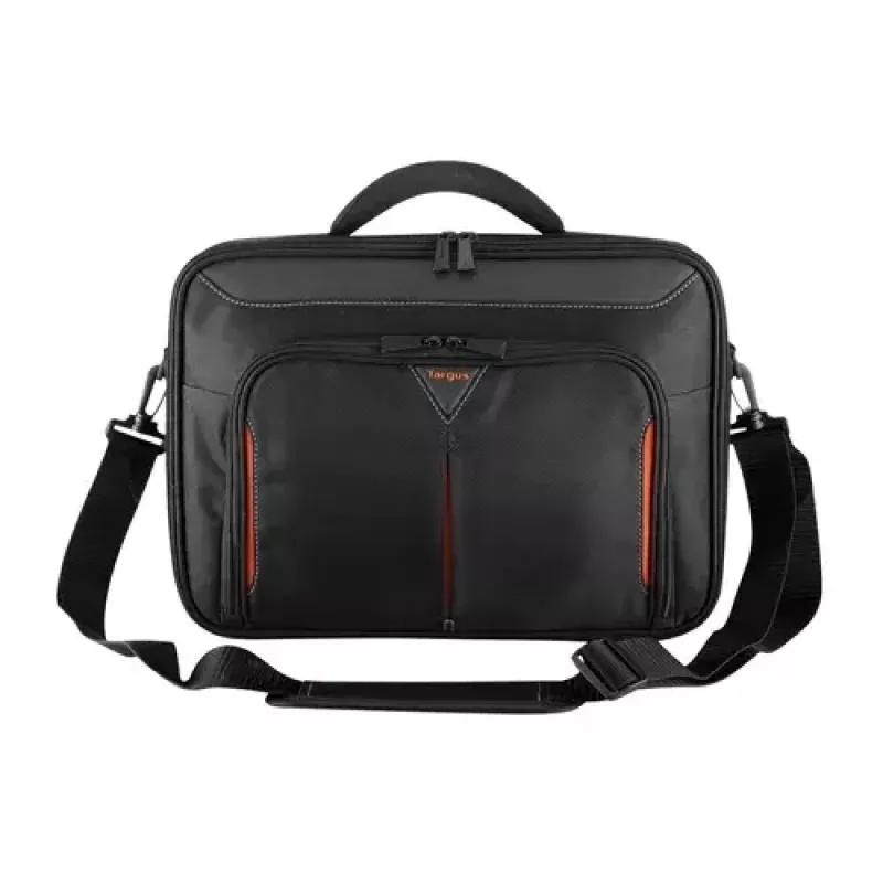Targus Classic+ 18 Zoll Clamshell Laptoptasche, Schwarz/Rot CN418EU
