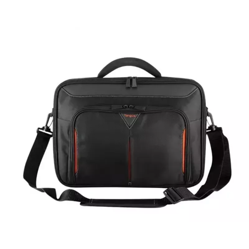 Targus Classic+ 18 Zoll Clamshell Laptoptasche, Schwarz/Rot CN418EU