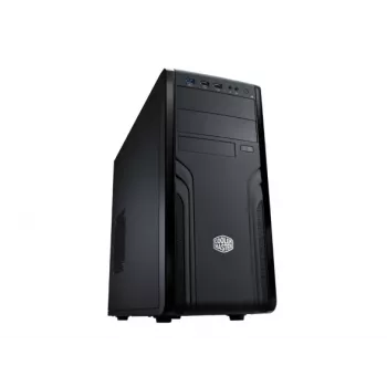 COOLER MASTER Gehäuse Coolermaster Force 500 Midi-Tower ATX ohne Netzteil Schwarz
