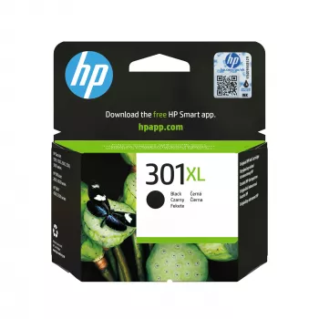 HP 301XL Original Tintenpatrone Schwarz, Hohe Ergiebigkeit, Schwarz, 1 Stück, 360 Seiten