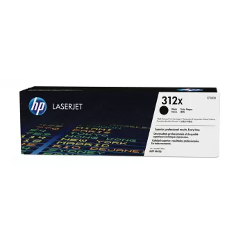 HP 312X CF380X Tonerkartusche mit hoher Reichweite, 4.400 Seiten, schwarz