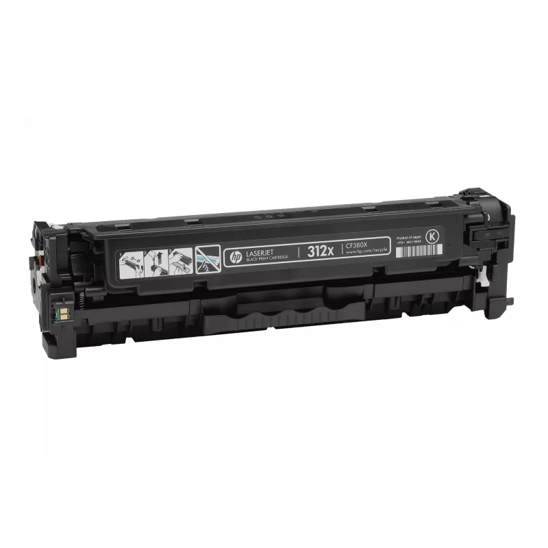 HP 312X CF380X Tonerkartusche mit hoher Reichweite, 4.400 Seiten, schwarz