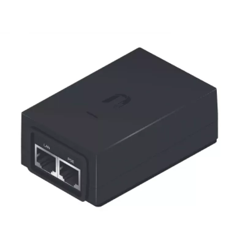 PoE-Adapter UBIQUITI POE-48-24W, 48 V PoE, 2x RJ-45 Fast Ethernet-Anschlüsse, 100–240 V Eingang