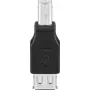 Goobay USB 2.0 Stecker Typ B USB 2.0 Buchse Typ A Schwarz