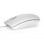 DELL Kabelgebundene Maus - MS116 - Weiß, Beidhändig, Optisch, USB Typ-A, 1000 DPI, Weiß