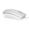 DELL Kabelgebundene Maus - MS116 - Weiß, Beidhändig, Optisch, USB Typ-A, 1000 DPI, Weiß