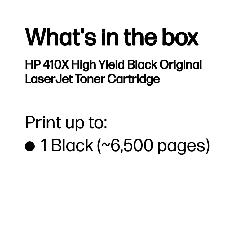 HP 410X High Yield Schwarz Original LaserJet Tonerkartusche