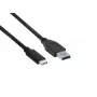 Club 3D CAC-1523 USB-C-auf-USB-A-Kabel, USB 3.1 Gen 2, 10 Gbit/s, PD 60 W, Stecker/Stecker, 1 m, Schwarz