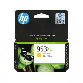 HP 953XL Gelbe Original-Tintenpatrone mit hoher Reichweite, Gelb, 1 Stk., 1450 Seiten