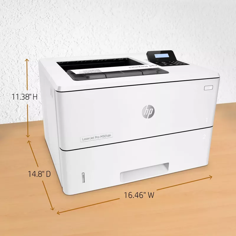 HP LaserJet Pro M501dn, Laser, 600 x 600 DPI, A4, 43 ppm, Duplexdruck, Netzwerkbereit