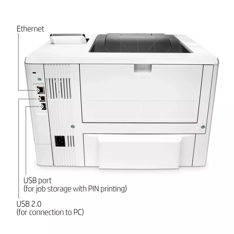 HP LaserJet Pro M501dn, Laser, 600 x 600 DPI, A4, 43 ppm, Duplexdruck, Netzwerkbereit