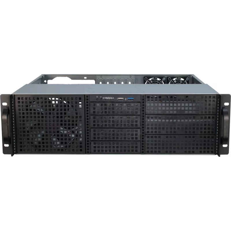 Server-Gehäuse Inter-Tech 3U-30240 Rack Schwarz
