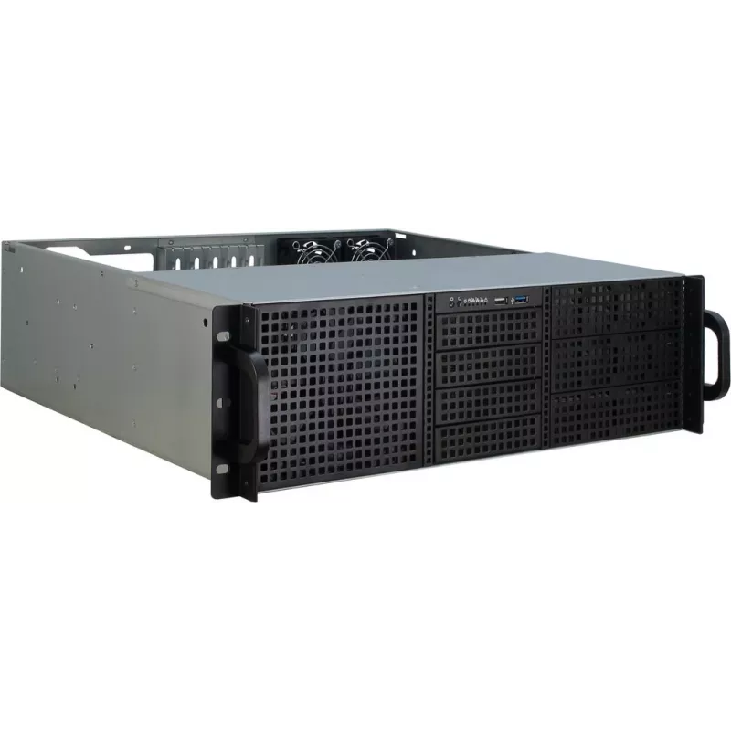 Server-Gehäuse Inter-Tech 3U-30240 Rack Schwarz