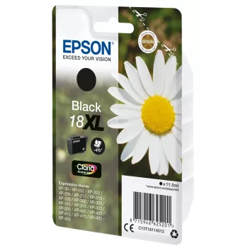Epson Daisy Einzelpack Schwarz 18XL Claria Home Tinte