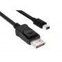Club 3D CAC-1115 Mini-DisplayPort-1.4-auf-DisplayPort-1.4-Kabel, HBR3, 8K60Hz, 2 m, Schwarz