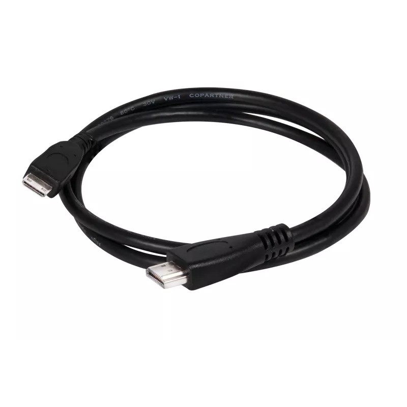 Club 3D CAC-1350 Mini-HDMI-auf-HDMI-2.0-Kabel, 4K60Hz, Stecker/Stecker, 1 m, Schwarz