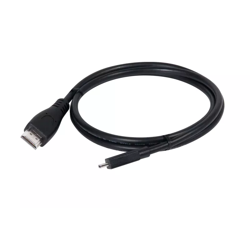 Club 3D CAC-1351 Micro-HDMI-auf-HDMI-2.0-Kabel, 4K60Hz, Stecker/Stecker, 1 m, Schwarz