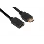 Club 3D CAC-1321 High-Speed-HDMI-2.0-Verlängerungskabel, 4K60Hz, Stecker/Buchse, 3 m, Schwarz