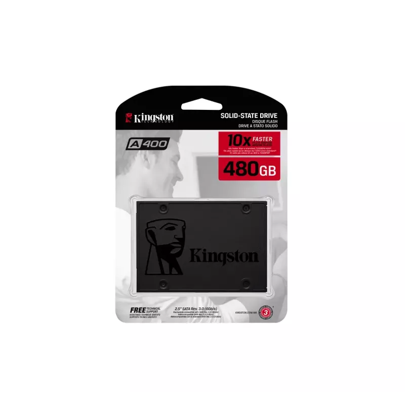 Kingston Technology A400 480 GB 2,5 Zoll Serial ATA III TLC