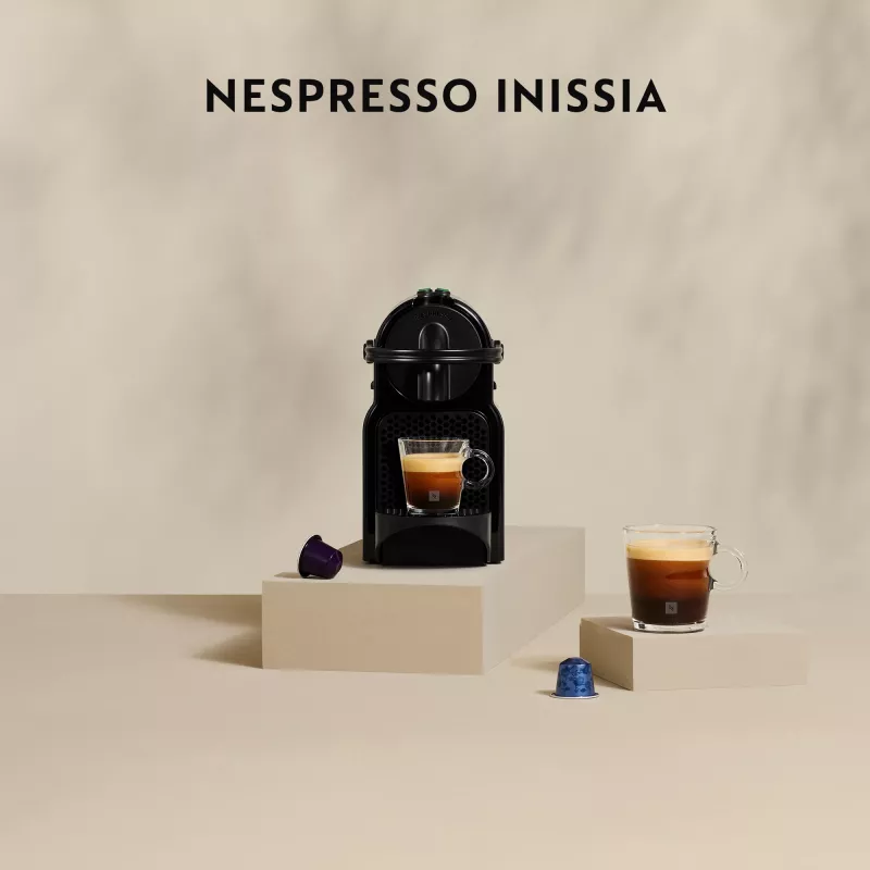 Kapsel-Espressomaschine De’Longhi Inissia EN 80.BAE, Nespresso, 0,7 L Wassertank, 19 bar, schwarz