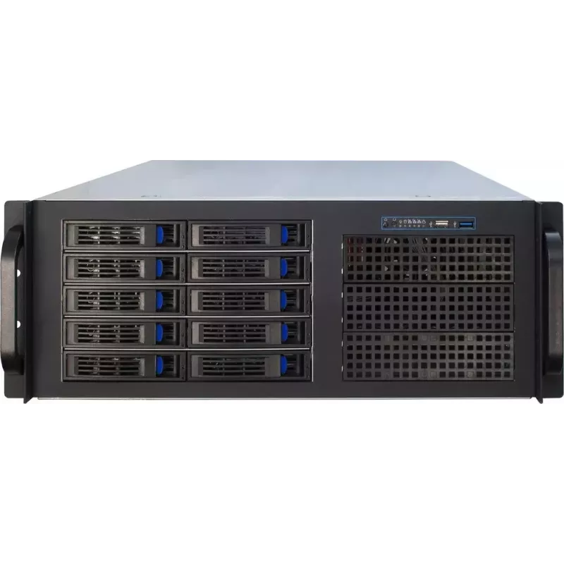 Servergehäuse Inter-Tech IPC 4U-4410 Rack Schwarz