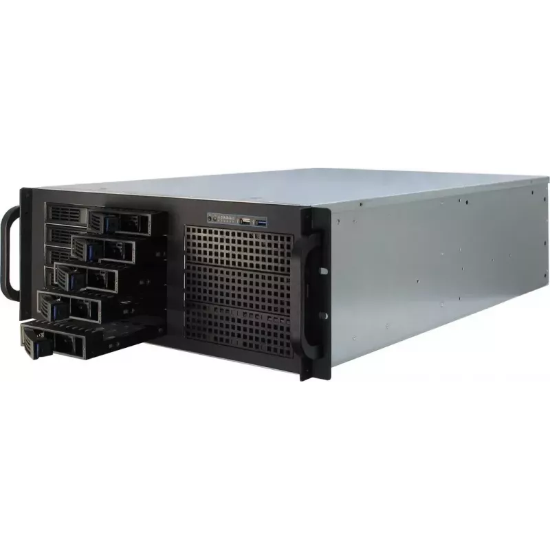 Servergehäuse Inter-Tech IPC 4U-4410 Rack Schwarz
