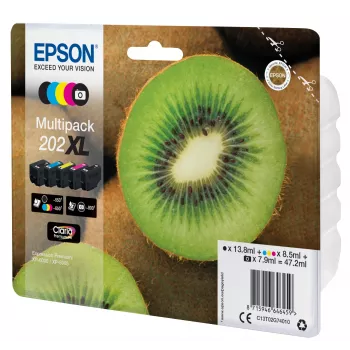 Epson Kiwi Multipack 5-Farben 202XL Claria Premium Tinte