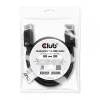 Club 3D CAC-2068 DisplayPort-1.4-Kabel, HBR3, 32,4 Gbit/s, 8K60Hz, St/St, 2 m, Schwarz