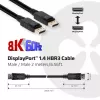Club 3D CAC-2068 DisplayPort-1.4-Kabel, HBR3, 32,4 Gbit/s, 8K60Hz, St/St, 2 m, Schwarz