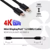 Club 3D CAC-2161 Mini-DisplayPort-1.2-HBR2-Kabel, 4K, St/St, 2 m, Schwarz