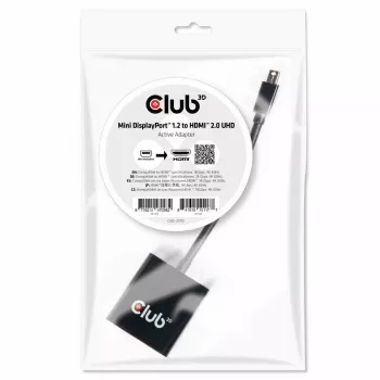 Aktiver Adapter CLUB3D Mini DisplayPort 1.2 auf HDMI 2.0 UHD
