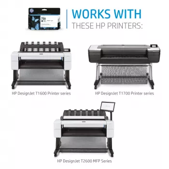 HP 730 300-ml DesignJet Tintenpatrone Schwarz matt