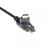 Club 3D CAC-1360 HDMI-2.0-Kabel mit Ethernet, 360° drehbar, 4K60Hz UHD, St/St, 2 m, Schwarz