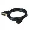 Club 3D CAC-1211 DVI-D-auf-HDMI-1.4-Kabel, Dual Link, St/Bu, 2 m, Schwarz