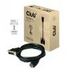Club 3D CAC-1210 DVI-D-auf-HDMI-1.4-Kabel, Dual Link, bidirektional, 4K, St./St., 2 m, Schwarz