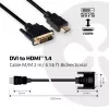 Club 3D CAC-1210 DVI-D-auf-HDMI-1.4-Kabel, Dual Link, bidirektional, 4K, St./St., 2 m, Schwarz