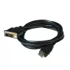 Club 3D CAC-1210 DVI-D-auf-HDMI-1.4-Kabel, Dual Link, bidirektional, 4K, St./St., 2 m, Schwarz