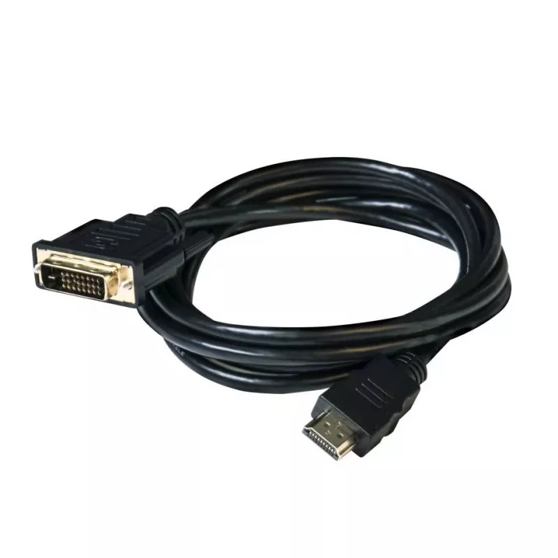 Club 3D CAC-1210 DVI-D-auf-HDMI-1.4-Kabel, Dual Link, bidirektional, 4K, St./St., 2 m, Schwarz