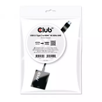 USB 3.1 Type C auf HDMI 2.0 UHD 4K 60Hz aktiver Adapter CLUB3D CAC-2504